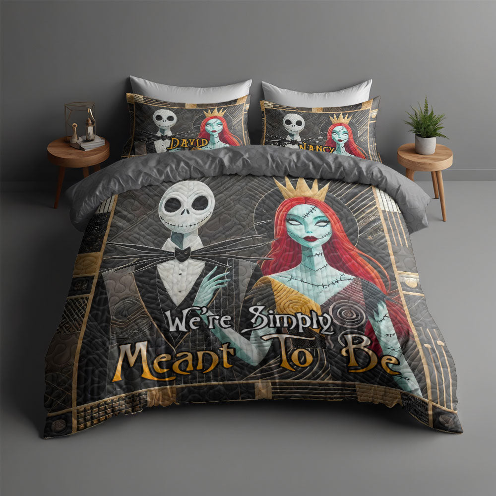 Personalized Horror Couple Quilt Bedding Set Blanket PopCulturePrints