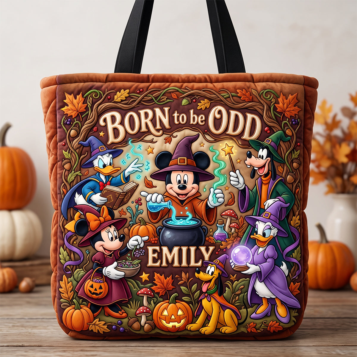 “Born To Be Odd” – Personalized Tote Bag for Witch Lovers