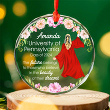 Load image into Gallery viewer, Personalized Graduation Crystal Ornament Ornament PopCulturePrints
