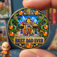 Load image into Gallery viewer, Best Dad Ever - Personalized Metal Coin for Dads &amp; Grandpas Coin PopCulturePrints
