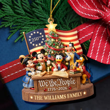 Load image into Gallery viewer, "Celebrate Freedom with Family - Personalized USA 250th Anniversary Ornament"

