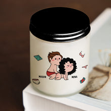 Load image into Gallery viewer, Personalized Couple Scented Candle - Roses Are Red, Nuts Are Brown Scented Candle PopCulturePrints
