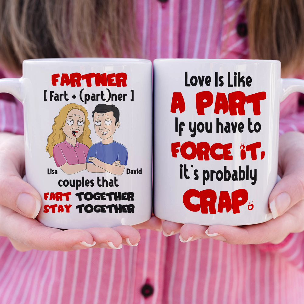 Humorous Couples Personalized Mug Set - Unique Valentine’s Day Gifts Coffee Mug PopCulturePrints