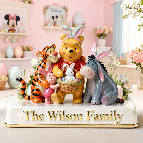 “Celebrate Family Togetherness!” - Happy Easter Family Acrylic Plaque, Personalized Gift for Loved Ones Shaped Plaques PopCulturePrints