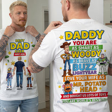 Load image into Gallery viewer, Best Dad Ever - Personalized Dad Shirt with Timeless Characters Shirts PopCulturePrints
