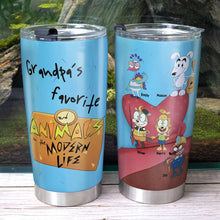 Load image into Gallery viewer, Personalized Grandpa&#39;s Favorite Cartoon Tumbler Tumbler Cup PopCulturePrints

