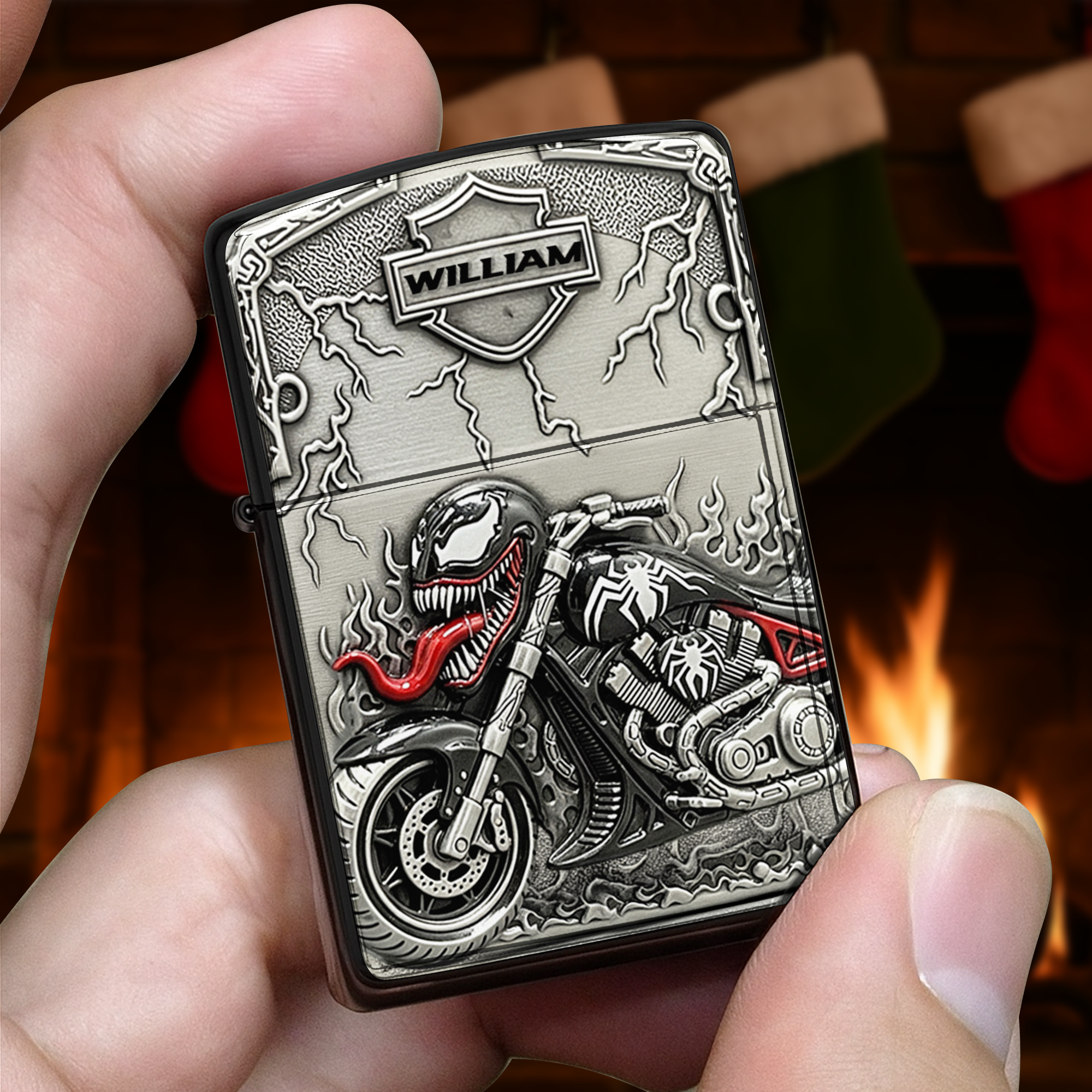 Ignite Adventure: Customizable Beast Motorcycle Lighter - The Perfect Gift for Bikers Lighter PopCulturePrints