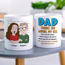Load image into Gallery viewer, Funny Personalized Cartoon Father&#39;s Day Coffee Mug Coffee Mug PopCulturePrints

