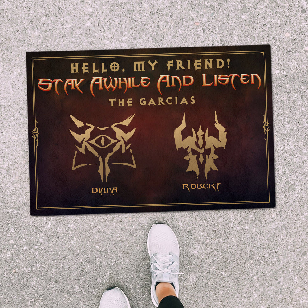 Customizable Fantasy Welcome Doormat - Gaming Theme Doormat PopCulturePrints