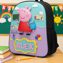 Load image into Gallery viewer, Welcome to My Nightmare - Personalized Horror Character Door Cover Backpack PopCulturePrints
