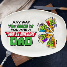 Load image into Gallery viewer, Personalized &#39;Turtley Awesome Dad&#39; Plate Plates PopCulturePrints
