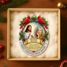 Load image into Gallery viewer, Merry Christmas from Heaven Ornament - Customize with Your Photo - Memorial Gift for Mom, Loved Ones Ornament PopCulturePrints
