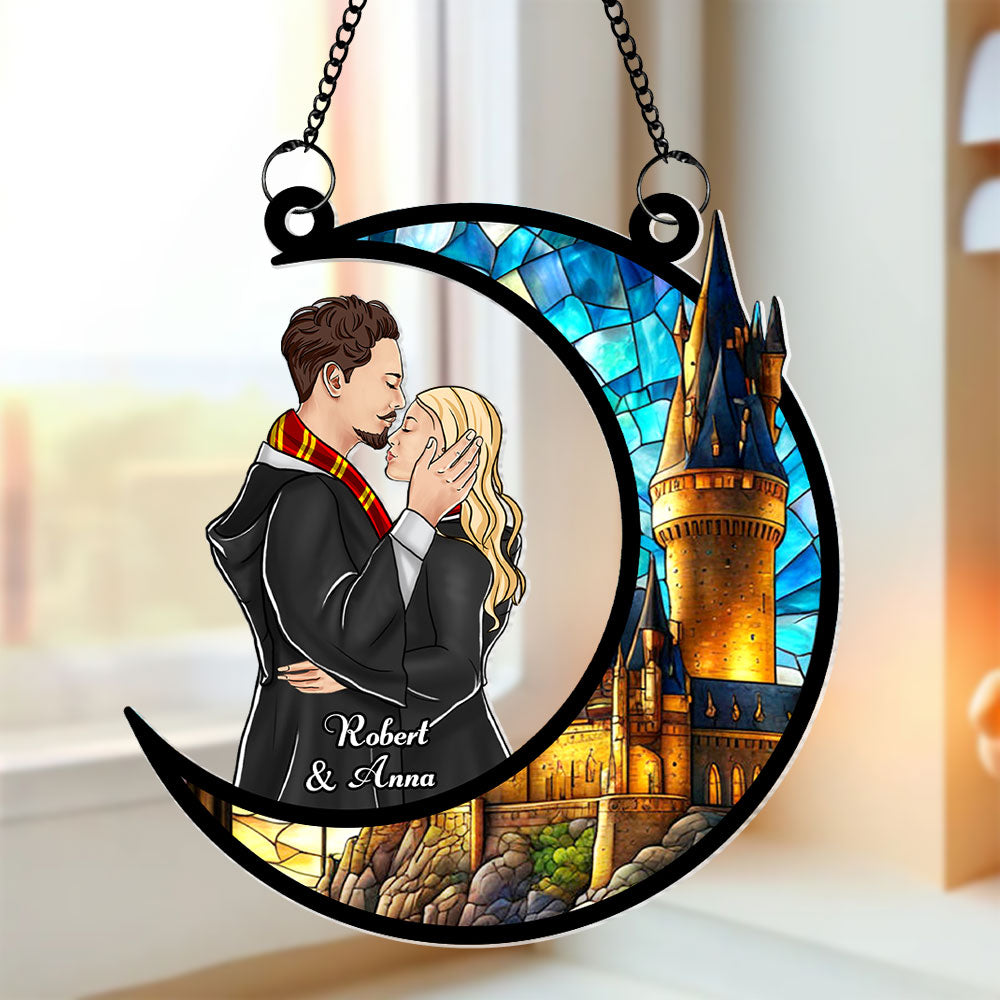 Personalized Harry Potter Themed Couple's Moonlight Wall Hanging