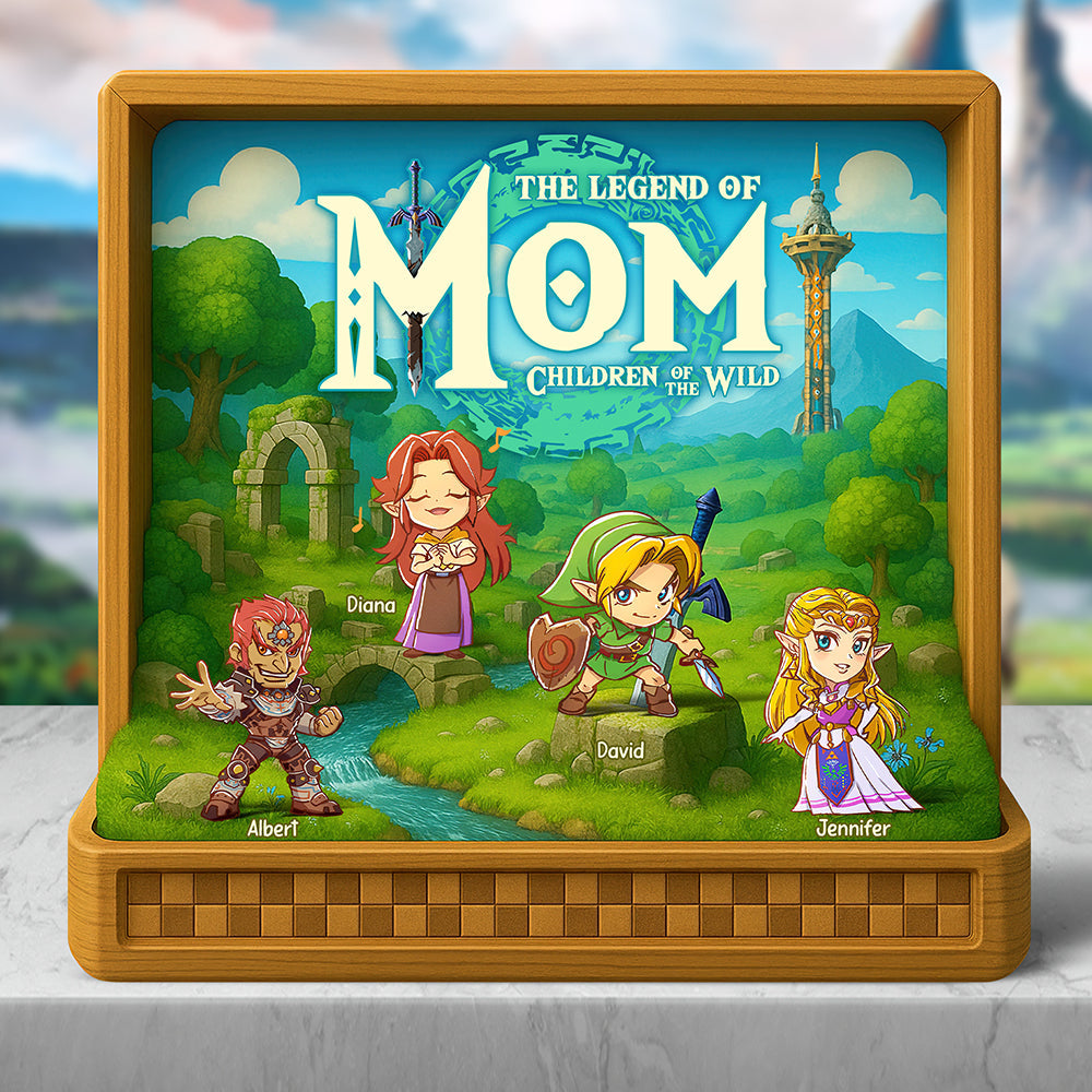 The Legend of Mom - Personalized Acrylic Plaque for Those Who Cherish Mothers Shaped Plaques PopCulturePrints