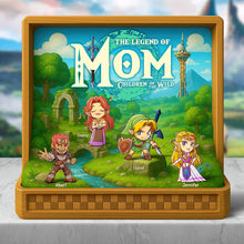 Load image into Gallery viewer, The Legend of Mom - Personalized Acrylic Plaque for Those Who Cherish Mothers Shaped Plaques PopCulturePrints
