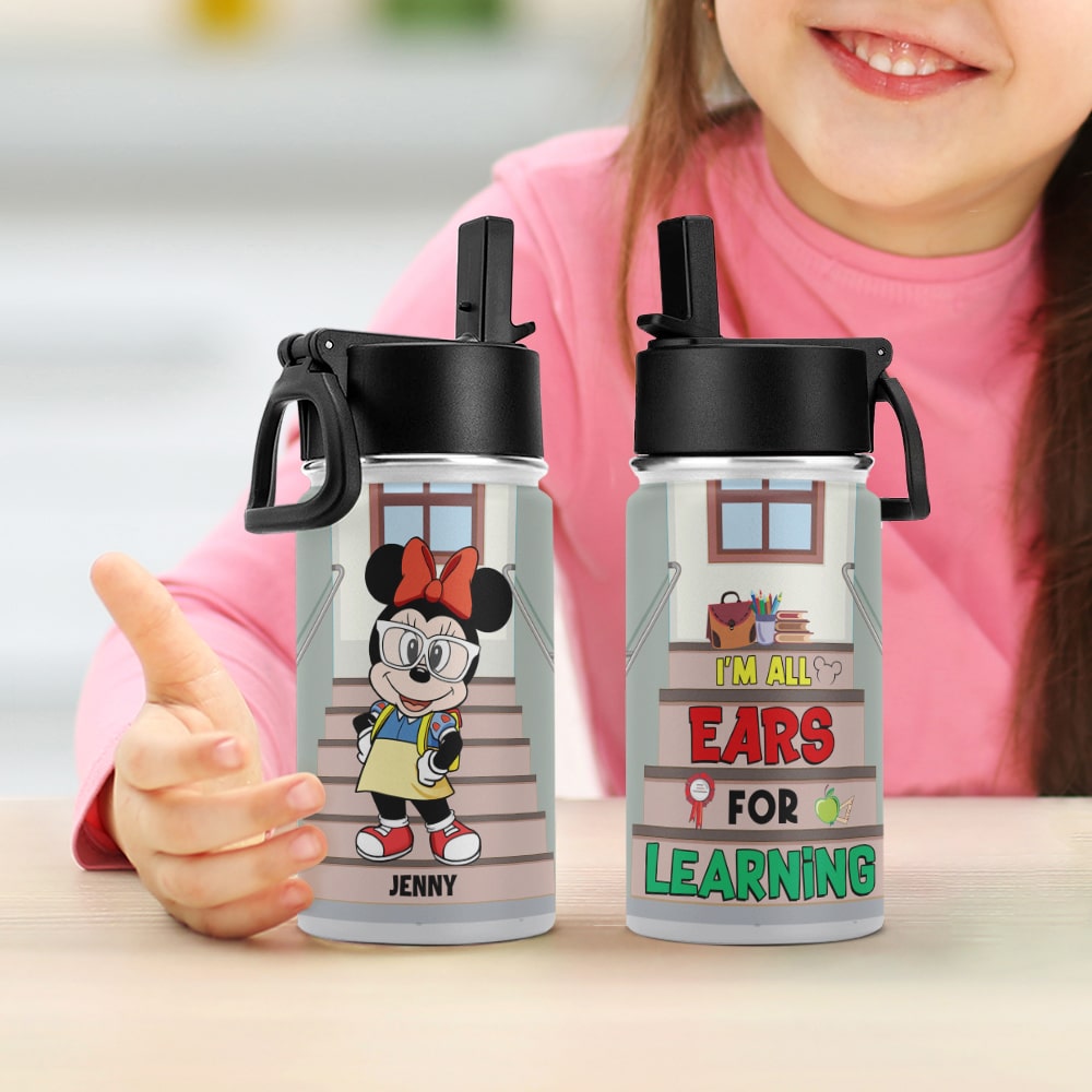 Personalized Kid's Tumbler - All Ears for Learning Theme Kid Tumbler PopCulturePrints