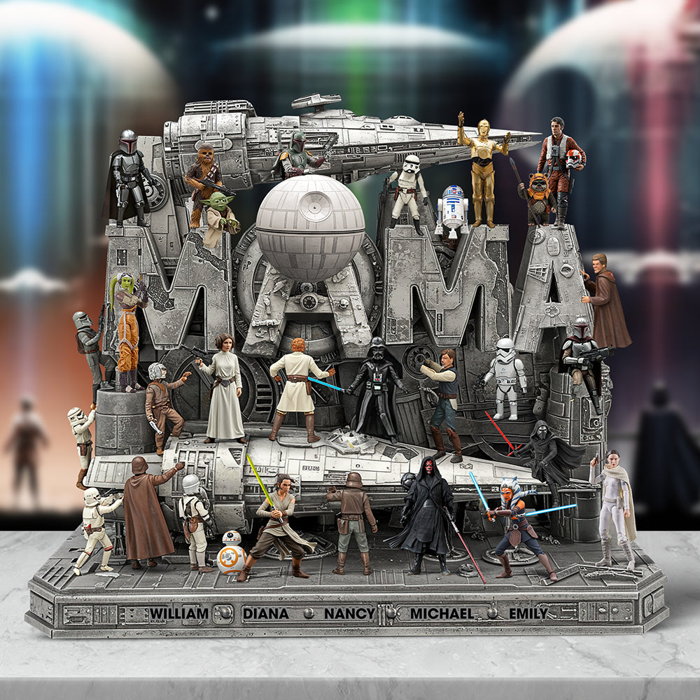 "A Galaxy of Love: A Personalized Journey Through the Stars" - Galaxy Troop Acrylic Plaque - Custom Gift for Mom, Grandma, and More! Shaped Plaques PopCulturePrints