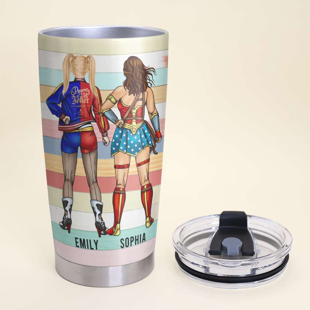 Personalized Sisterhood Tumbler - Fight Together Design