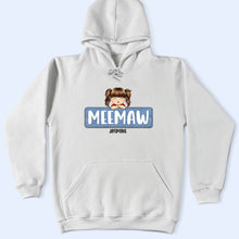 Load image into Gallery viewer, Cherish Every Moment - Personalized Jeans Pattern T-Shirt for Nana and Kids T-shirt PopCulturePrints
