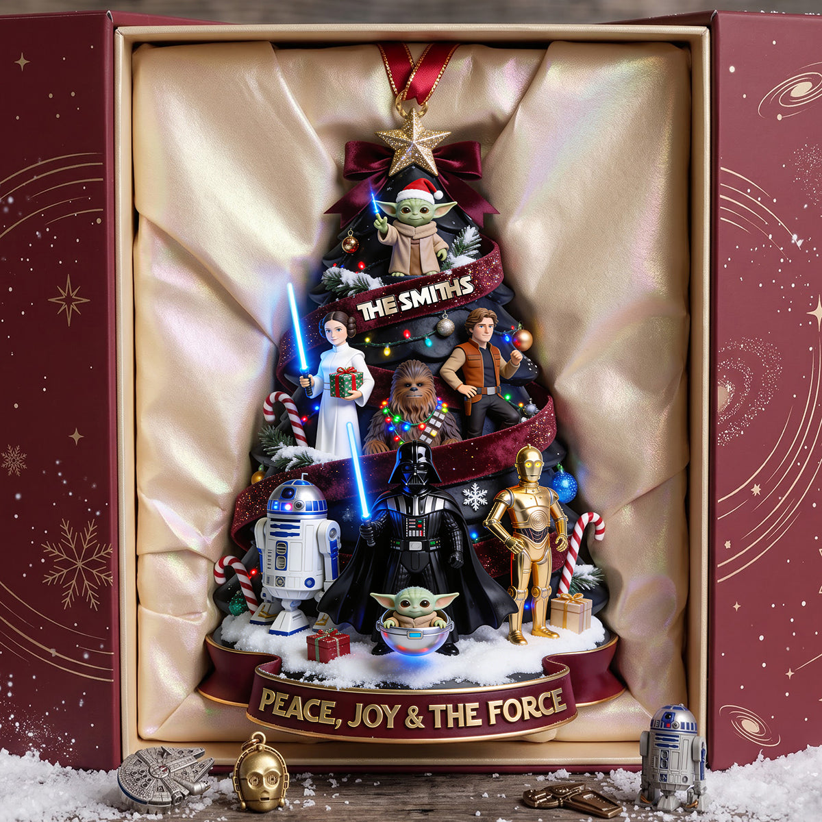 Cosmic Christmas Acrylic Ornament - Personalize Gifts For Family 03tota140826 Ornament PopCulturePrints