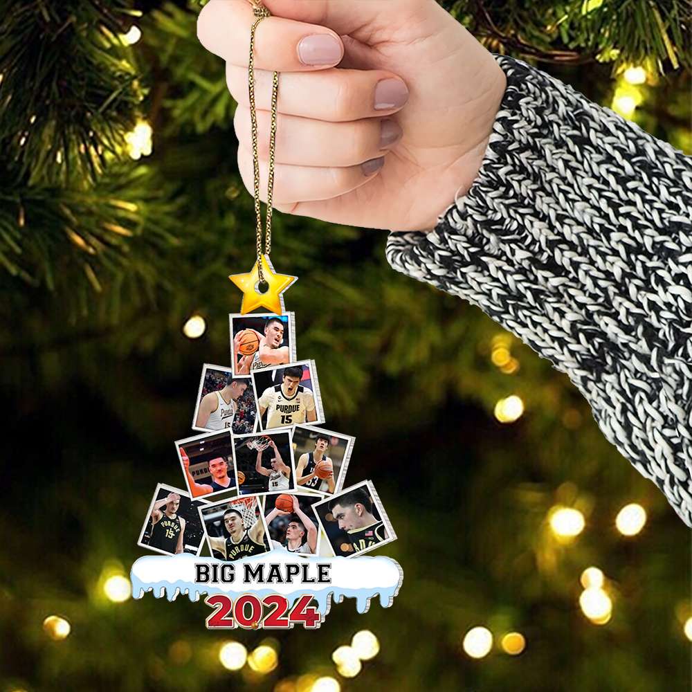 Personalized Basketball Fan Christmas Ornament 2024 Ornament PopCulturePrints