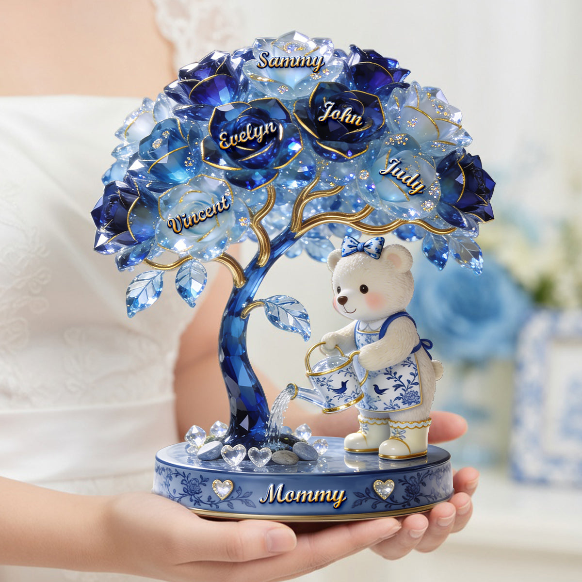"Growing With Mom - A Cherished Keepsake for Every Mother" - Personalized Acrylic Plaque - Gift for Mom, Grandma, and More Shaped Plaques PopCulturePrints