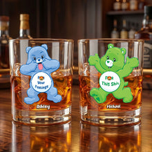 Load image into Gallery viewer, Funny Attitude Round Glass - Custom Personalized Gift for Drinking Lovers Glass PopCulturePrints
