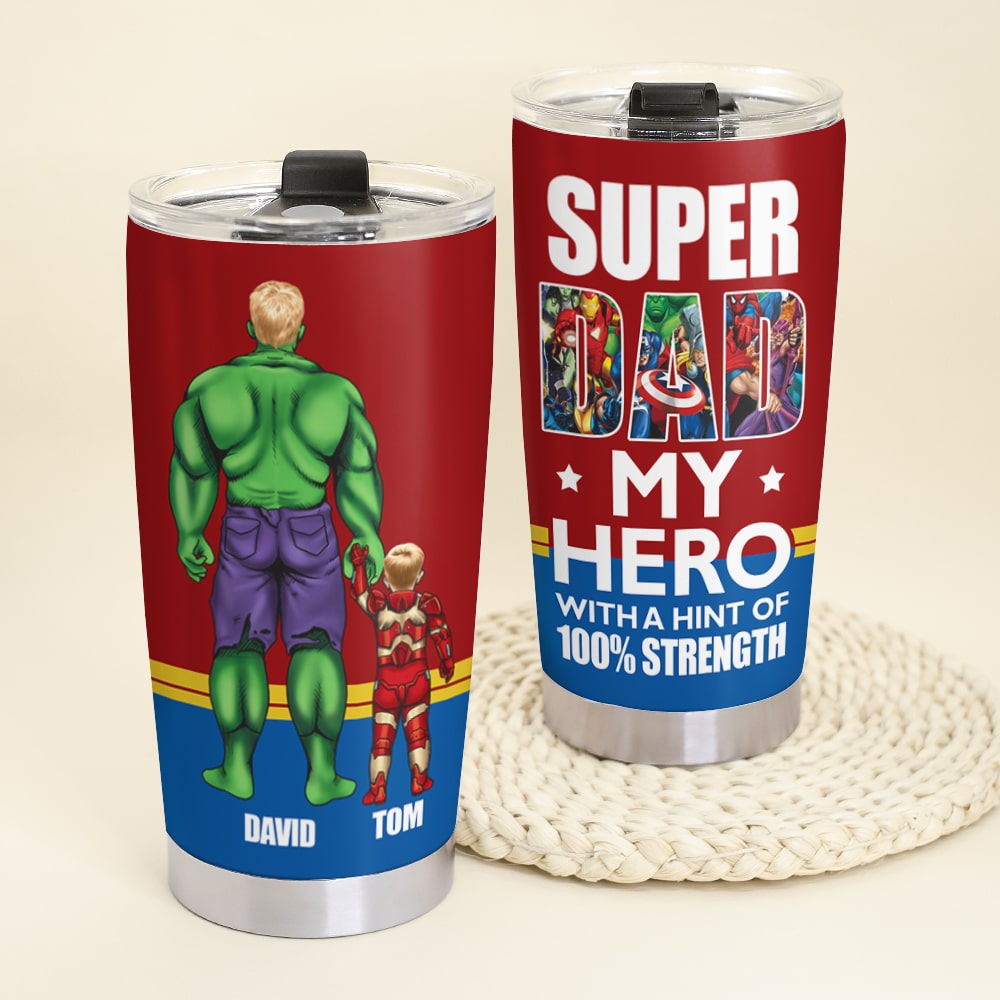 Super Dad Personalized Tumbler