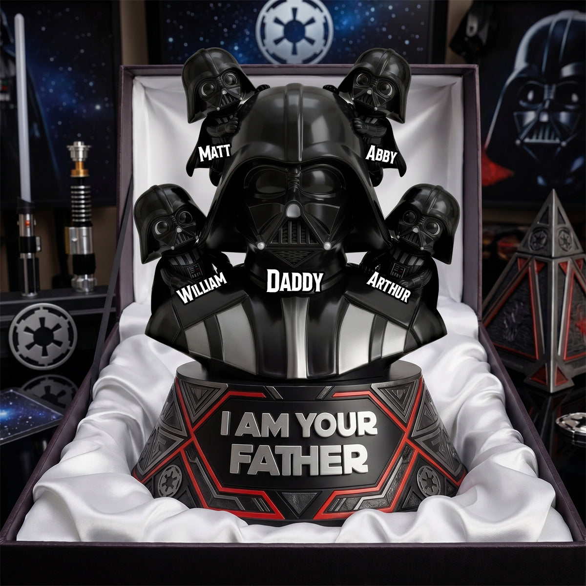 “I Am Their Father” - Custom Universe Dad and Kids Acrylic Plaque - A Perfect Personalized Gift for Dad, Grandpa, and More! Shaped Plaques PopCulturePrints