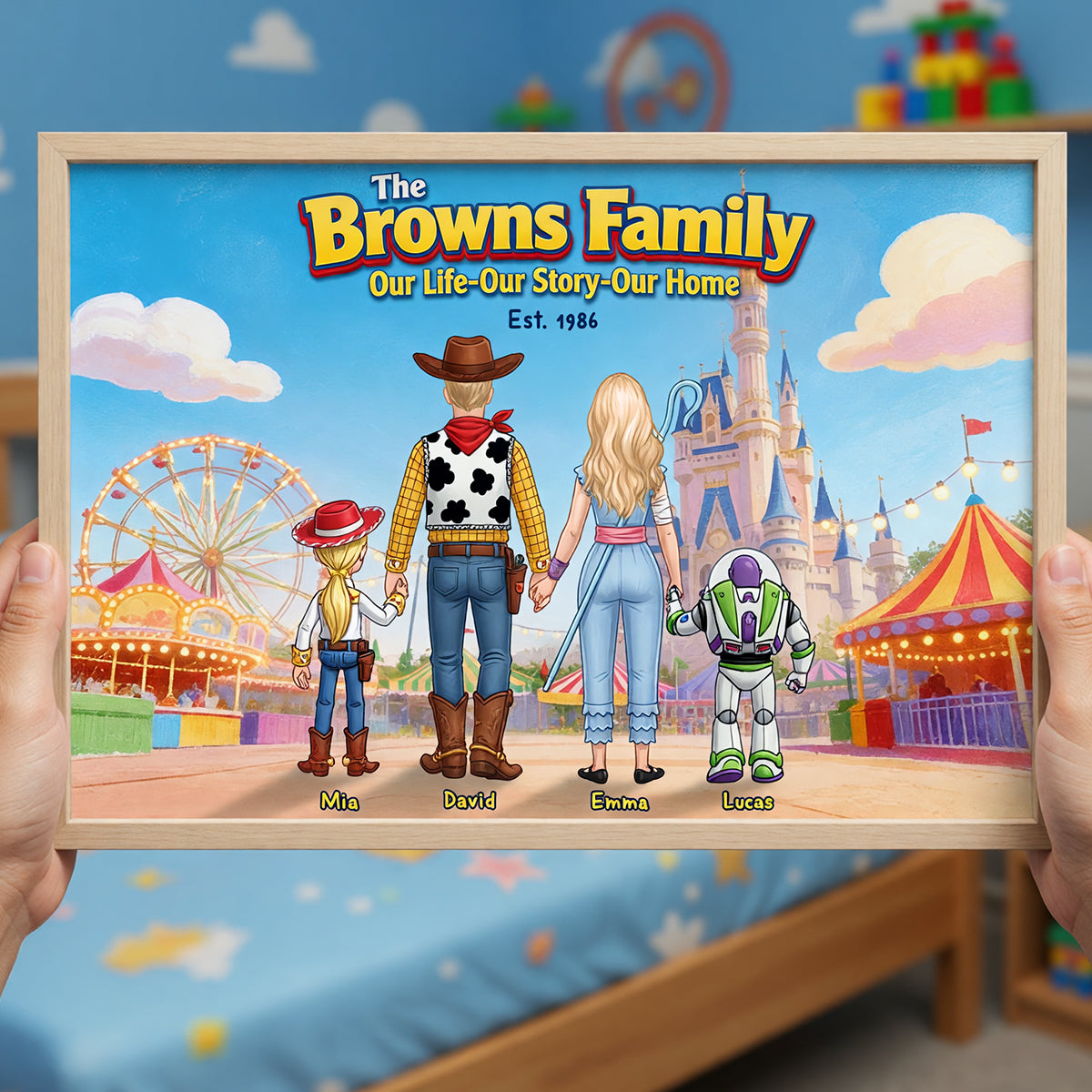 Family Adventure Canvas - A Personalized Journey for Your Loved Ones