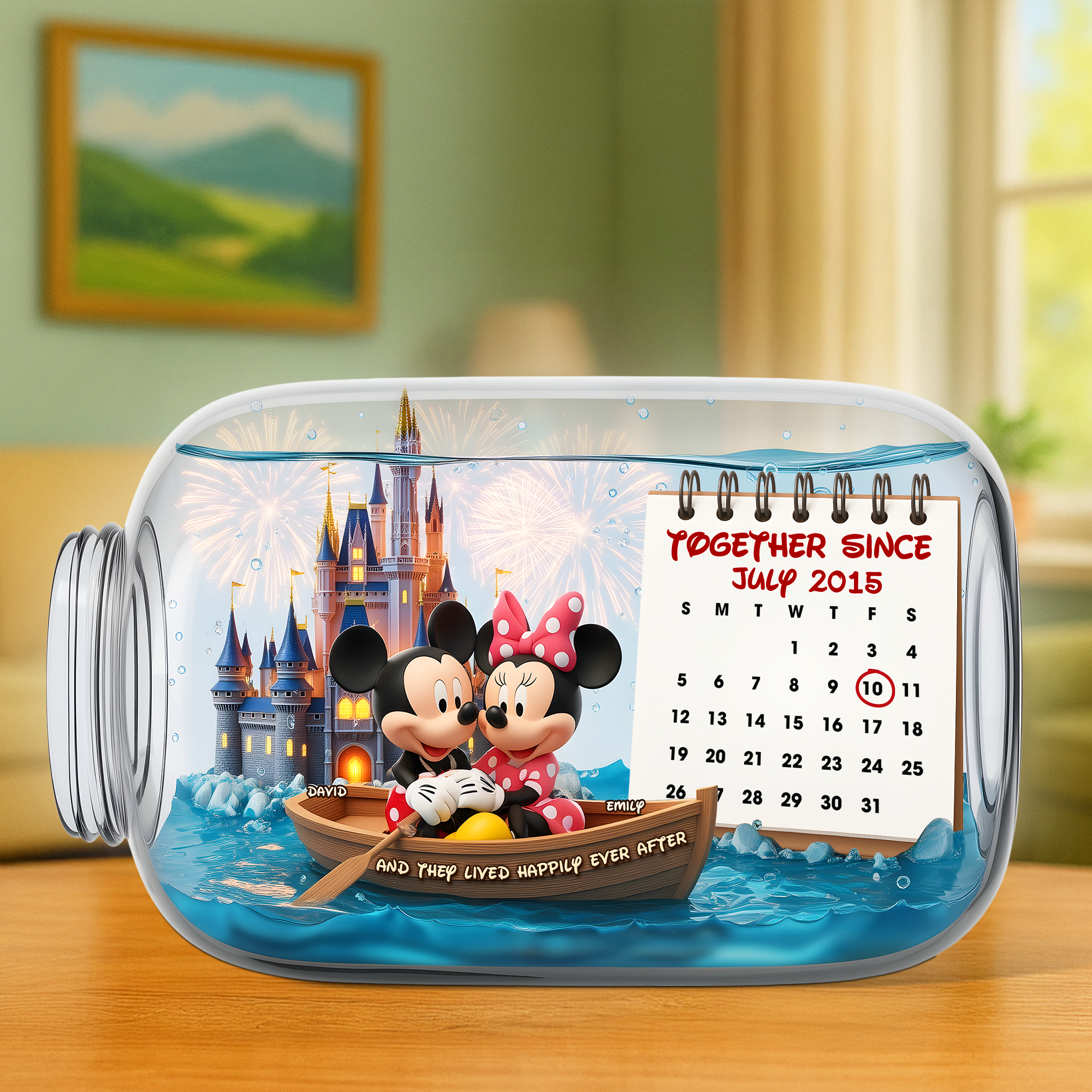 "Together Since July 2015" - Personalized Anniversary Acrylic Plaque - Perfect Gift for Couples, Friends, and Loved Ones Shaped Plaques PopCulturePrints