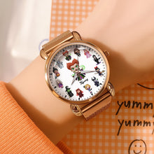 Load image into Gallery viewer, Enchanting Witch Mesh Strap Quartz Watch - Personalized Gifts for Witch Fans Quartz Watch PopCulturePrints
