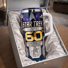 Load image into Gallery viewer, Celebrate 60 Years of Love - 40oz Personalized Tumbler for Anniversaries Tumbler Cup PopCulturePrints
