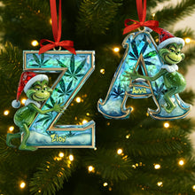 Load image into Gallery viewer, “Spread Holiday Cheer!” - Funny Green Guy Ornament - Custom Letter Gifts for Loved Ones Ornament PopCulturePrints

