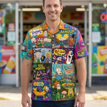 Load image into Gallery viewer, Relive the 90s with Our Cartoon Club Hawaiian Shirt - Personalized Gift for Nostalgia Lovers
