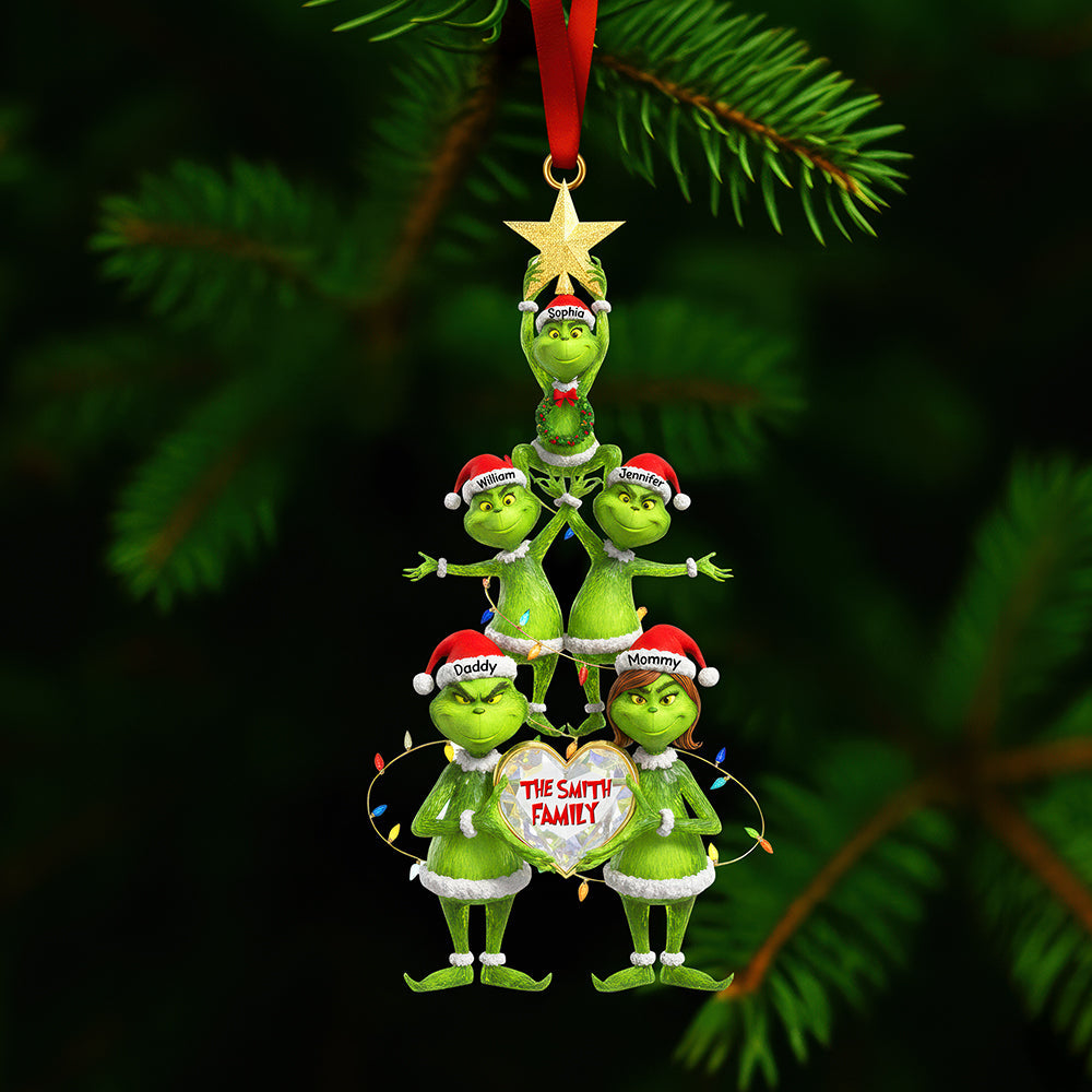 “Celebrate Family Togetherness” – Personalized Christmas Ornament – Custom Gift for Families, Friends & Loved Ones