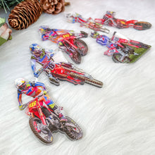 Load image into Gallery viewer, Personalized Motocross Lover Ornament - Custom Photo Gift Ornament PopCulturePrints
