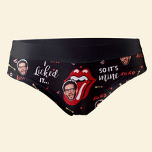 Load image into Gallery viewer, Personalized Couple Boxer Shorts - &#39;I Licked It, So It&#39;s Mine&#39; Boxer Briefs PopCulturePrints

