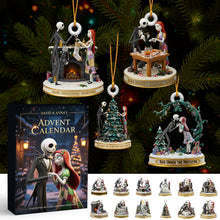Load image into Gallery viewer, “Celebrate Love and Magic this Christmas” - Gothic Couple Advent Calendar - Personalize Your Gift for Couples Advent Calendar PopCulturePrints
