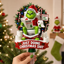 Load image into Gallery viewer, “Just Doing Christmas Shit” - Personalized Christmas Monster Tree Topper
