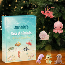 Load image into Gallery viewer, "Dive into Fun with Sea Animals!" - Personalized Advent Calendar - Gift for Kids, Animal Lovers, Sea Life Enthusiasts Advent Calendar PopCulturePrints
