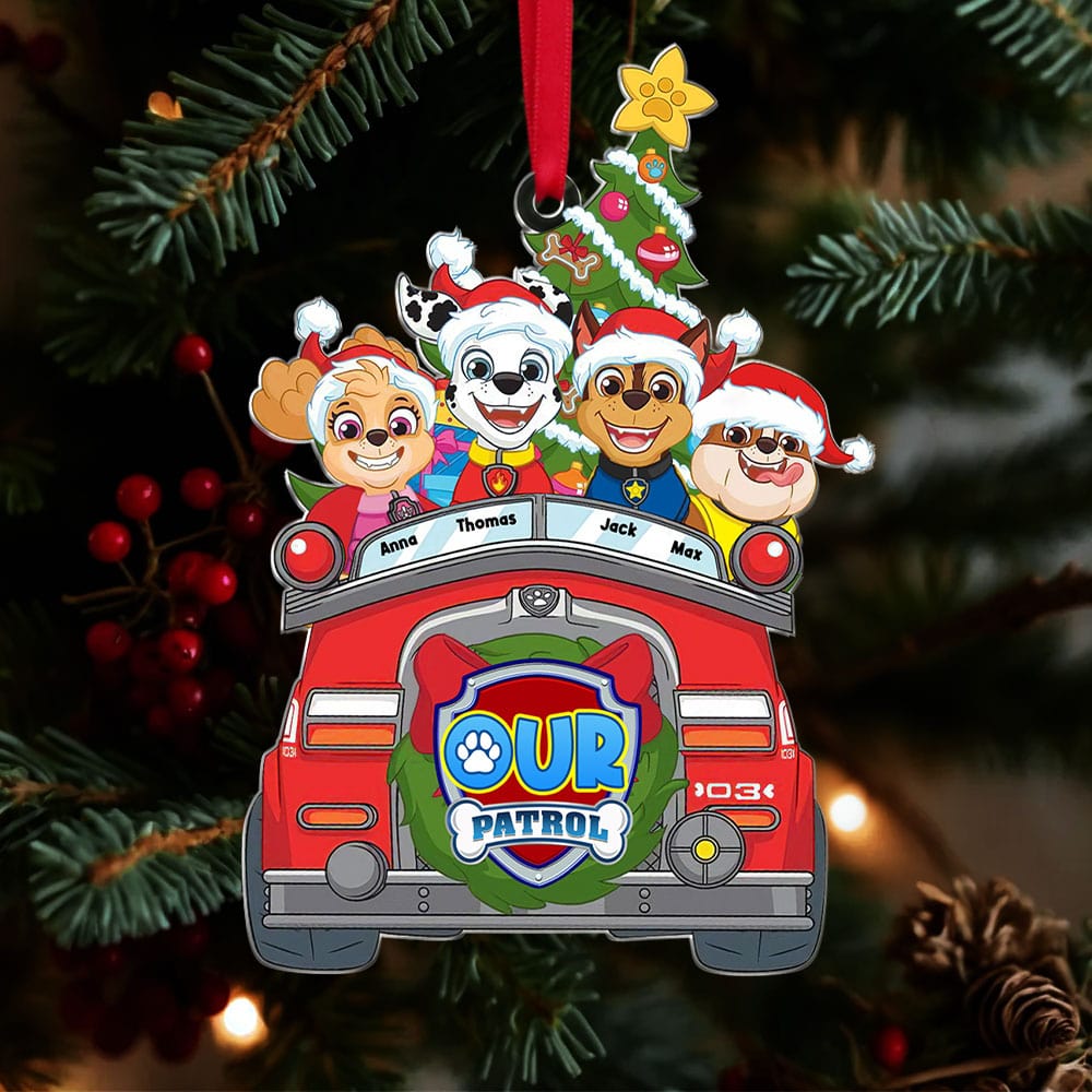 Personalized Kids' Christmas Car Ornament Ornament PopCulturePrints