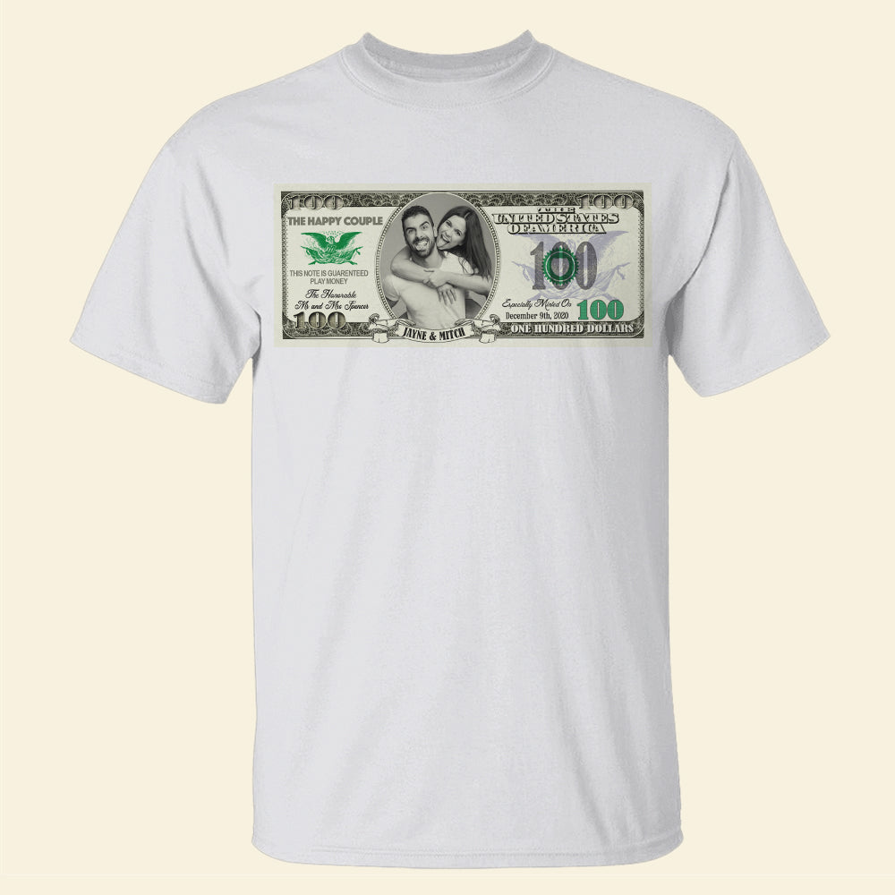 Custom Photo Gift Shirt for Couples - The Happy Couple Shirts PopCulturePrints