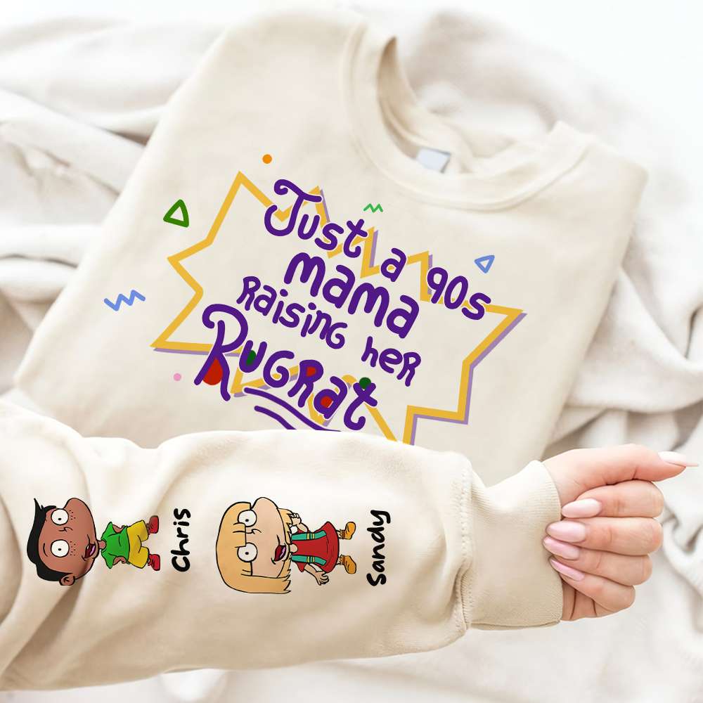 Custom 90s Mom 3D Sweatshirt - Cartoon Tribute AOP Products PopCulturePrints