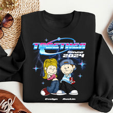 Load image into Gallery viewer, Personalized Y2K Couple Shirt - Unique Valentine&#39;s Day Gifts for Couples Shirts PopCulturePrints
