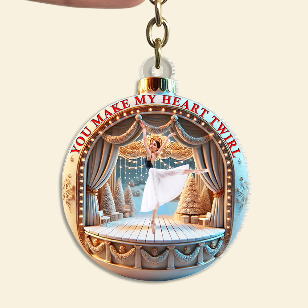 Custom Keychain for Ballet Lovers - Unique Photo Gift Keychains PopCulturePrints