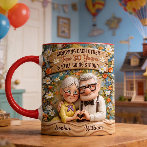 Annoying Each Other For 30 Years - Lifelong Love Accent Mug - Personalized Gifts for Couples Coffee Mug PopCulturePrints