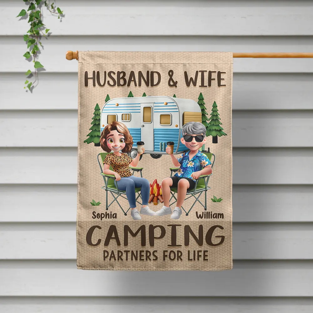Making Memories One Campsite At A Time - Personalized Camping Flag Flag PopCulturePrints