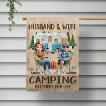 Load image into Gallery viewer, Making Memories One Campsite At A Time - Personalized Camping Flag Flag PopCulturePrints
