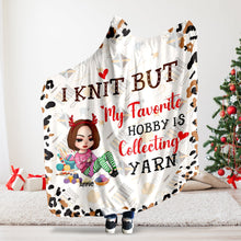 Load image into Gallery viewer, Custom Knitting Lover Hoodie Blanket Blanket PopCulturePrints
